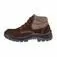 Botina em couro nubuck com cardaço marrom -Trekking 