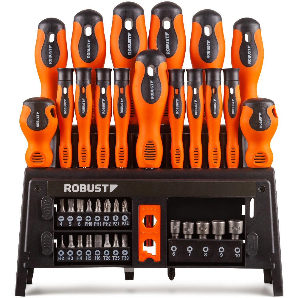 Jogo de Chaves de Fenda Bits e Soquetes 39 Peças - 4060833701686