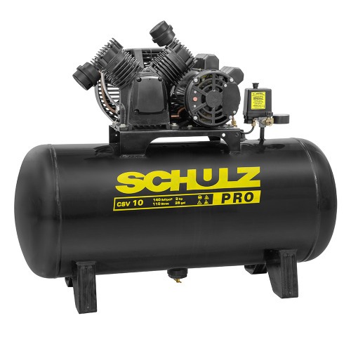 Compressor de ar 10 ps 110L 2hp 140 libras