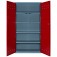 Armrio multi-uso com 4 prateleiras e ventilao nas portas - RLL-110 