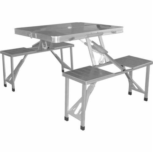 Conjunto de mesa e banquetas dobráveis - Konrad Conjunto de mesa e banquetas dobráveis - Konrad