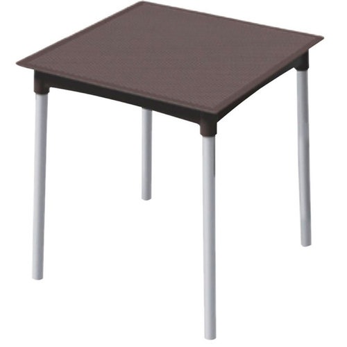 Mesa quadrada 70 x 70 cm marrom - LAURA RATAN Mesa quadrada 70 x 70 cm marrom - LAURA RATAN
