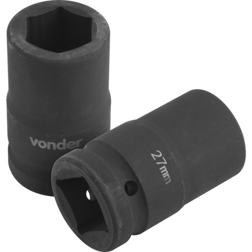 Soquete sextavado para desforcímetro 27 mm encaixe de 1 Soquete sextavado para desforcímetro 27 mm encaixe de 1