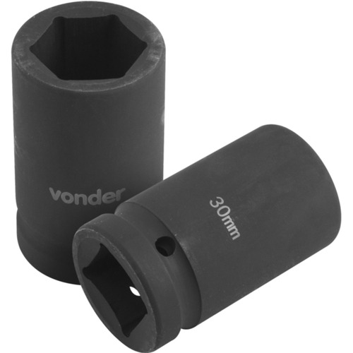 Soquete sextavado para desforcímetro 30 mm encaixe de 1 Soquete sextavado para desforcímetro 30 mm encaixe de 1
