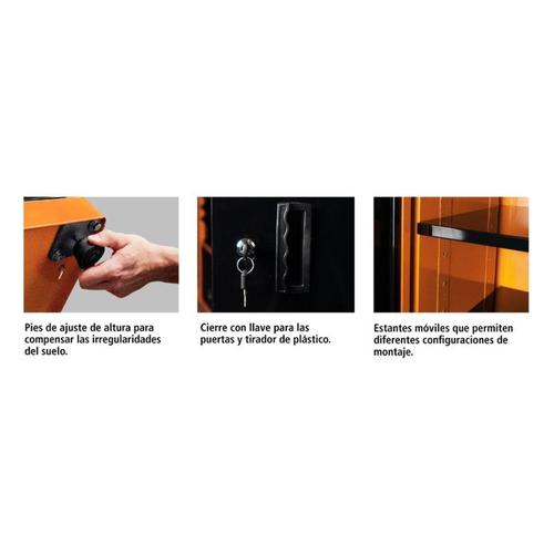 Armario Vertical Para Ferramentas Com 2 Portas Laranja 7891114140750 Tramontina Pro Dutra Maquinas