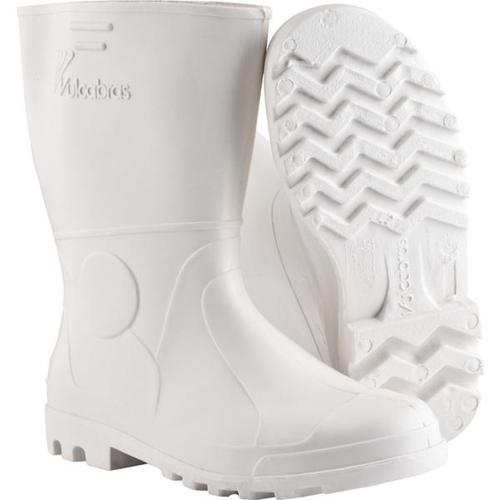 Bota em PVC branca cano curto n° 42 Bota em PVC branca cano curto n° 42