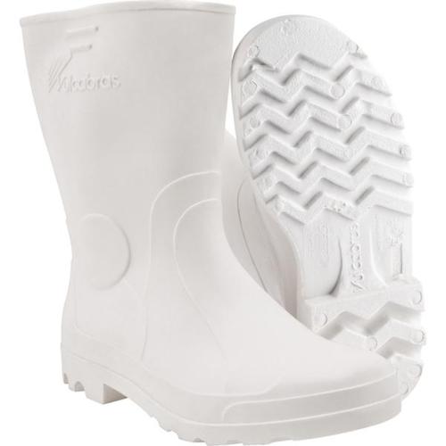 Bota em PVC branca cano curto sem forro n° 40 Bota em PVC branca cano curto sem forro n° 40