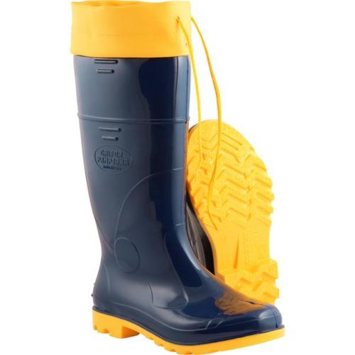 Bota em PVC azul/amarela polaina n° 41 Bota em PVC azul/amarela polaina n° 41