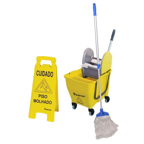 Kit para limpeza n° 1 com 4 peças amarelo Kit para limpeza n° 1 com 4 peças amarelo