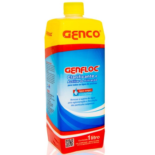 Clarificante e Auxiliar de Filtração 1 litro - GENFLOC Clarificante e Auxiliar de Filtração 1 litro - GENFLOC