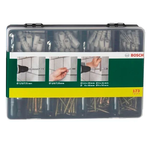 Jogo de brocas / bits e parafusos com 173 peças Jogo de brocas / bits e parafusos com 173 peças