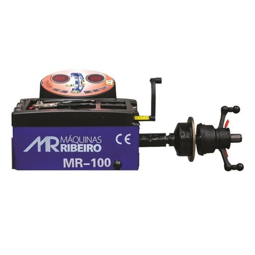 Balanceadora de rodas de bancada monofásica azul - MR100 Balanceadora de rodas de bancada monofásica azul - MR100
