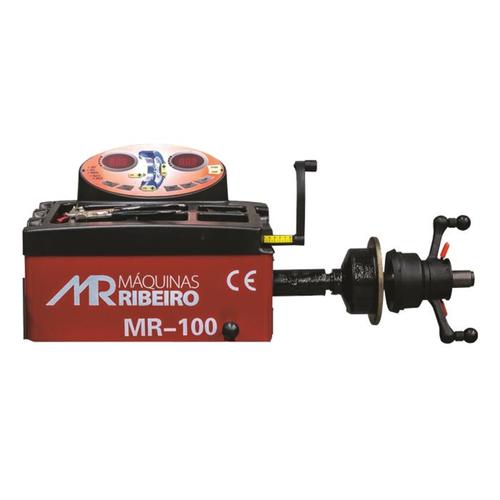 Balanceadora de rodas de bancada monofásica vermelha - MR100 Balanceadora de rodas de bancada monofásica vermelha - MR100