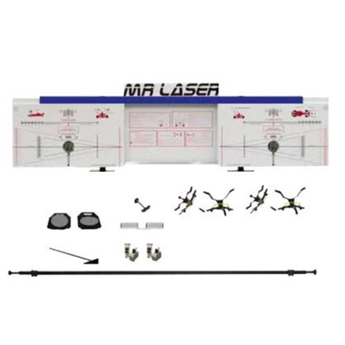 Alinhador de direção dianteiro e traseiro azul - uso com rampa - MRLASER Alinhador de direção dianteiro e traseiro azul - uso com rampa - MRLASER