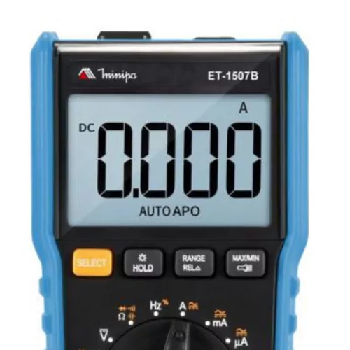 Multímetro digital portátil 600 volts CAT III - ET-1507B - Minipa