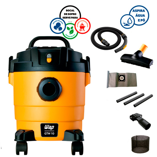 Aspirador de pó e líquido 10 litros 1.400 watts - GTW10 Aspirador de pó e líquido 10 litros 1.400 watts - GTW10