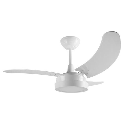 Ventilador de teto 3 pás com luminária Led branco - Buzios Max LED Ventilador de teto 3 pás com luminária Led branco - Buzios Max LED