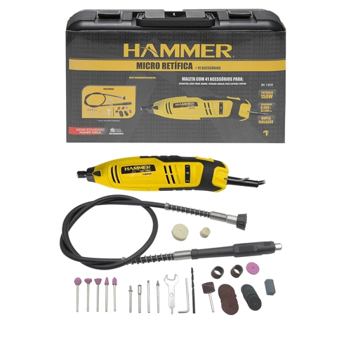 Kit micro retífica 150 watts 41 acessórios com maleta - GYMI150K 110V Kit micro retífica 150 watts 41 acessórios com maleta - GYMI150K 110V