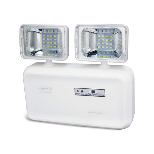 luminaria de emergencia led 600 lumens com 2 farois 110v 220v
