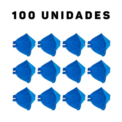 Kit 100 Máscaras contra poeiras e névoas sem válvula - PFF1 Kit 100 Máscaras contra poeiras e névoas sem válvula - PFF1