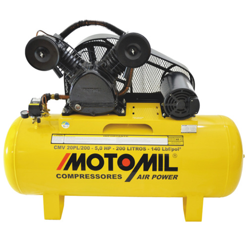 Compressor de ar 20 pés 200 litros 5 hp trifásico - CMV20PL/200 Compressor de ar 20 pés 200 litros 5 hp trifásico - CMV20PL/200