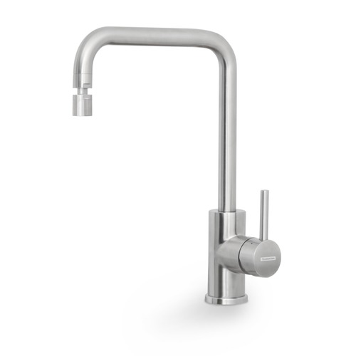 Misturador monocomando em aço inox com bica articulada - Angolare Misturador monocomando em aço inox com bica articulada - Angolare
