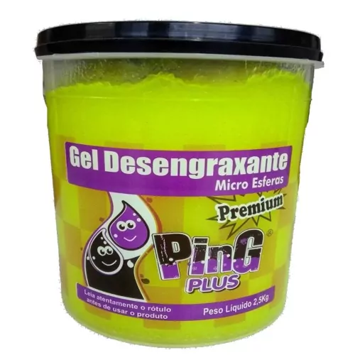 Gel Desengraxante Micro Esfera 2 5 Kg Amarelo Ping Plus Ping Plus
