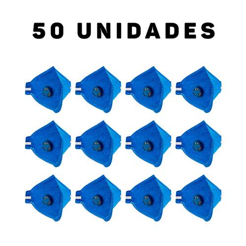 Kit 50 Máscaras contra poeiras e névoas com válvula N95 ...