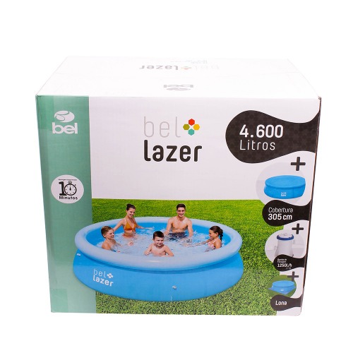 Piscina Inflavel 4600 Litros Com Filtro E Acessorios 220v 101100 Belfix Dutra Maquinas