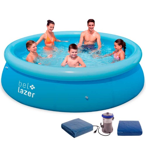 Piscina Inflavel 4600 Litros Com Filtro E Acessorios 110v 10100 Belfix Dutra Maquinas