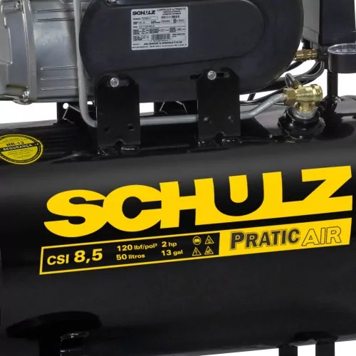 Compressor De Ar 8 5 Pes 50 Litros 2 Hp 120 Lbs Pratic Air Csi 8 5 50 220v Pratic Air Csi 8 5 50 Schulz Dutra Maquinas