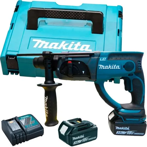 Martelete Perfurador Rompedor A Bateria 18v 1 9 Joules Com 2 Baterias Dhr202rfe Makita