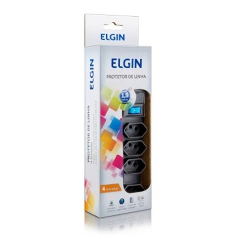 Filtro de linha 4 tomadas 1,5 metros 10A 110V/220V - 46RFL3040000 - Elgin