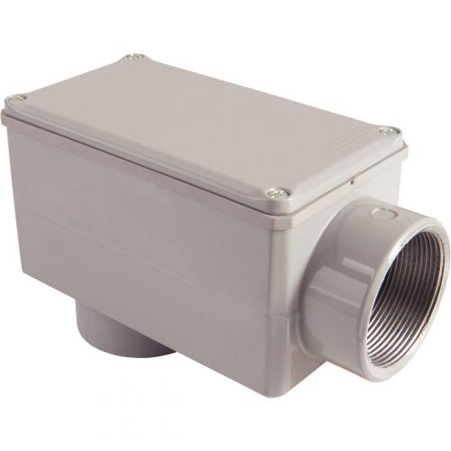 Condulete fixo 2" tipo "LB" com tampa / rosca NPT / com pintura