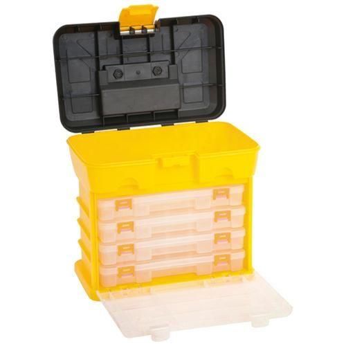 Organizador plástico com 4 compartimentos móveis - OPV0600 Organizador plástico com 4 compartimentos móveis - OPV0600