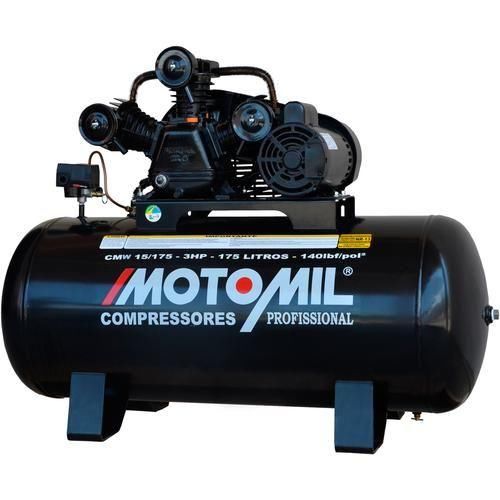 Compressor de ar 15 pés 175 litros 3 hp monofásico - CMW15/175 220V Compressor de ar 15 pés 175 litros 3 hp monofásico - CMW15/175 220V