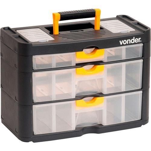 Organizador plástico com 2 compartimentos externos - OPV0400 Organizador plástico com 2 compartimentos externos - OPV0400