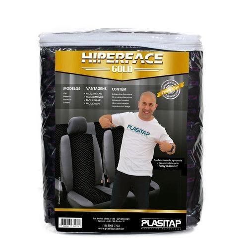 Jogo de capas banco automotivo 8 peças tamanho M - HIPERFACE GOLD Jogo de capas banco automotivo 8 peças tamanho M - HIPERFACE GOLD