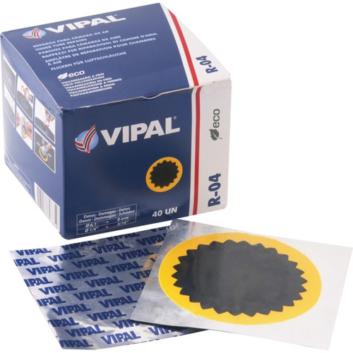 Remendo para câmara de ar 80 mm com 40 unidades - R04 Remendo para câmara de ar 80 mm com 40 unidades - R04
