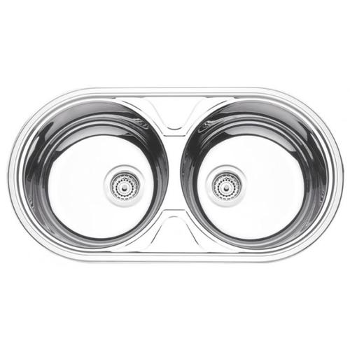 Cuba em aço inox alto brilho 84 x44 cm válvula com escape 4 1/2 Cuba em aço inox alto brilho 84 x44 cm válvula com escape 4 1/2