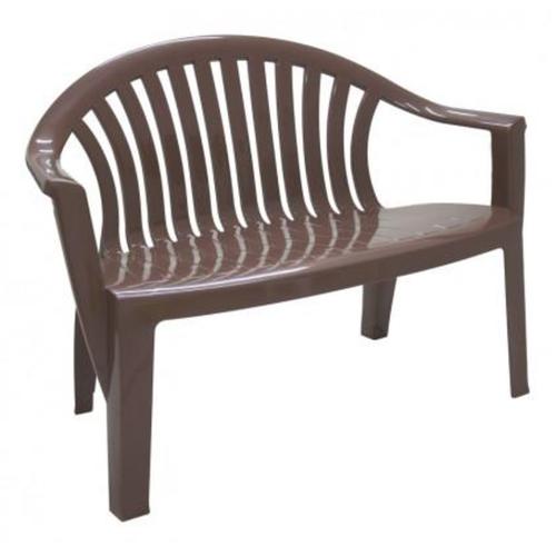 Banco plástico para jardim marrom - Leme Banco plástico para jardim marrom - Leme