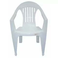 Cadeira com braços branca - IMBÉ