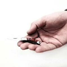 Mini canivete lâmina em aço inox