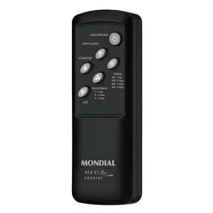 Ventilador de teto 3 pás com controle remoto preto - Maxi Air Black Control
