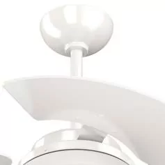 Ventilador de teto 3 pás em mdf branco - Aventador