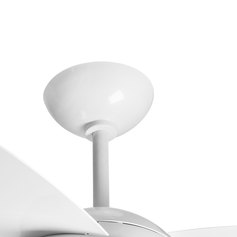 Ventilador de teto 3 pás com luminária Led branco - Lykan