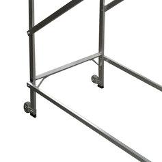 Escada plataforma de alumínio 3,0 m c/ 11 degraus + patamar