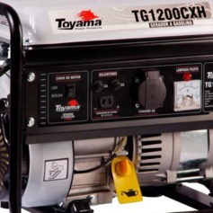 Gerador de energia à gasolina 1,0 kva monofásico partida manual - TG1200CXH