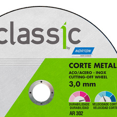 Disco de corte para metal 7" x 1/8" x 7/8" - Classic AR302