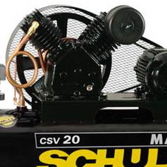 Compressor de ar 20 pés 200L 5 hp 175 lbs trifásico - MAX CSV 20/200